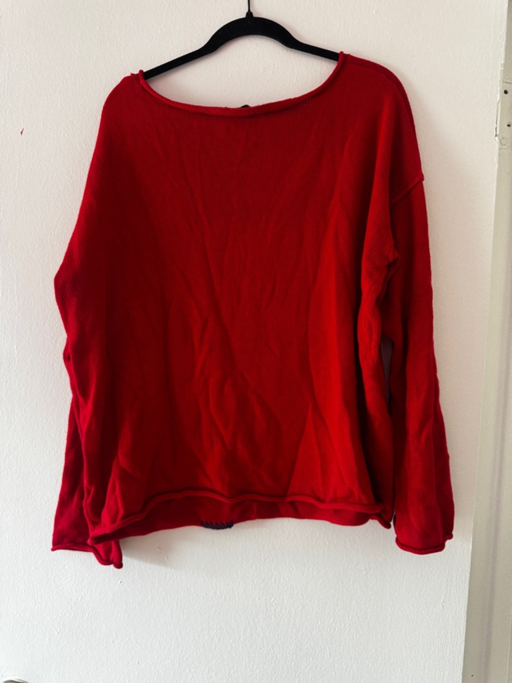 wild fable Red Crewneck Sweater with White Graphic - Picture 3 of 3
